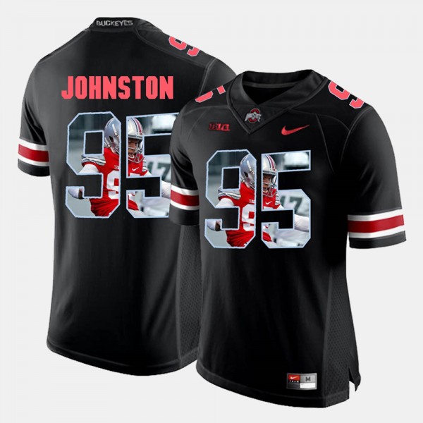 Ohio State Buckeyes Cameron Johnston Men's #95 Black Pictorial Fashion College Football Jersey 2404HFBC7